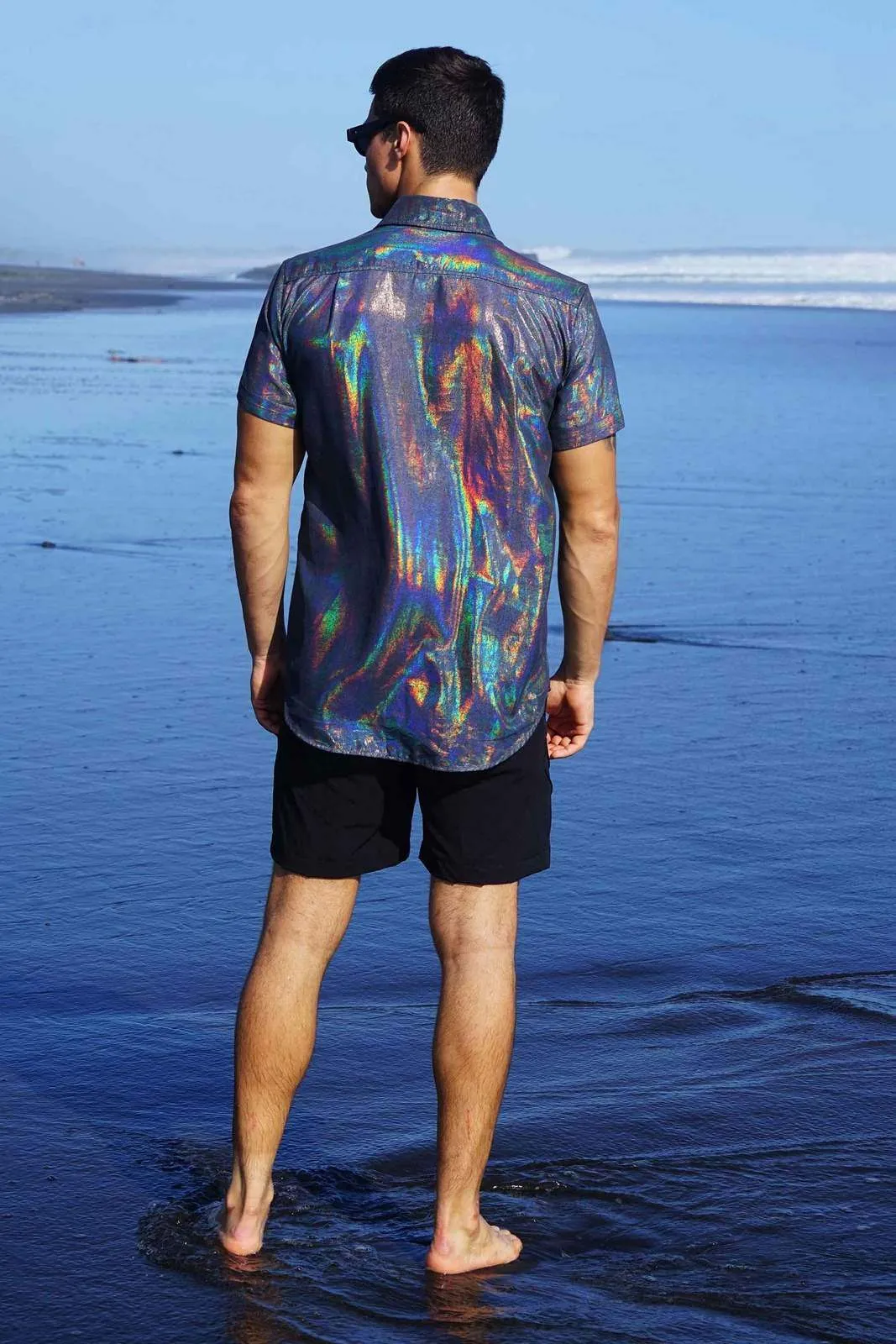 Mens Holographic Leisure Shirt