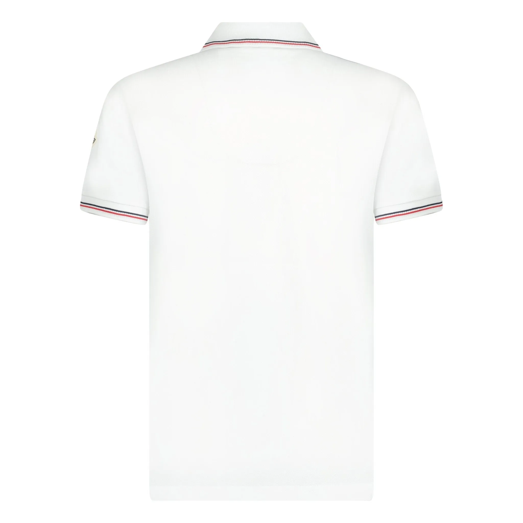 MONCLER BADGE POLO SHIRT WHITE