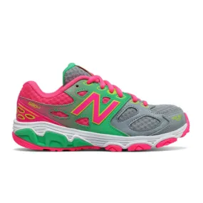 New Balance 680 v3 (Children)- Grey/Green/Pink/Yellow