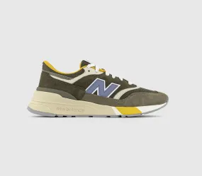 New Balance U997 Convert Green Cream Yellow Trainers