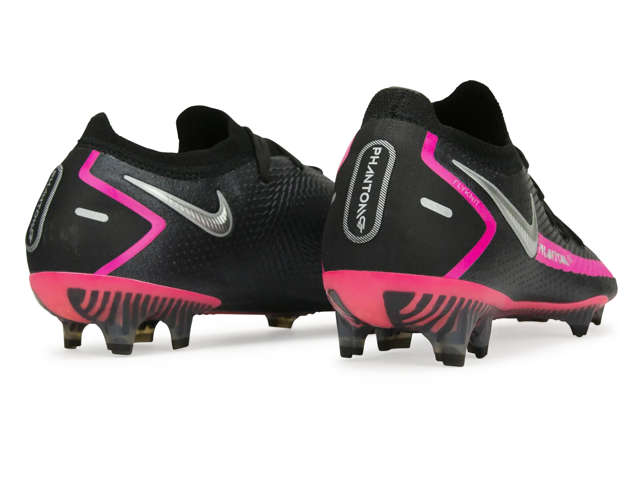 Nike Men's Phantom GT Elite FG Black/Pink Blast/Metallic Silver