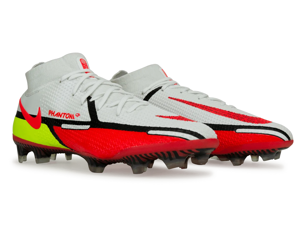 Nike Men's Phantom GT2 DF Elite FG White/Bright Crimson