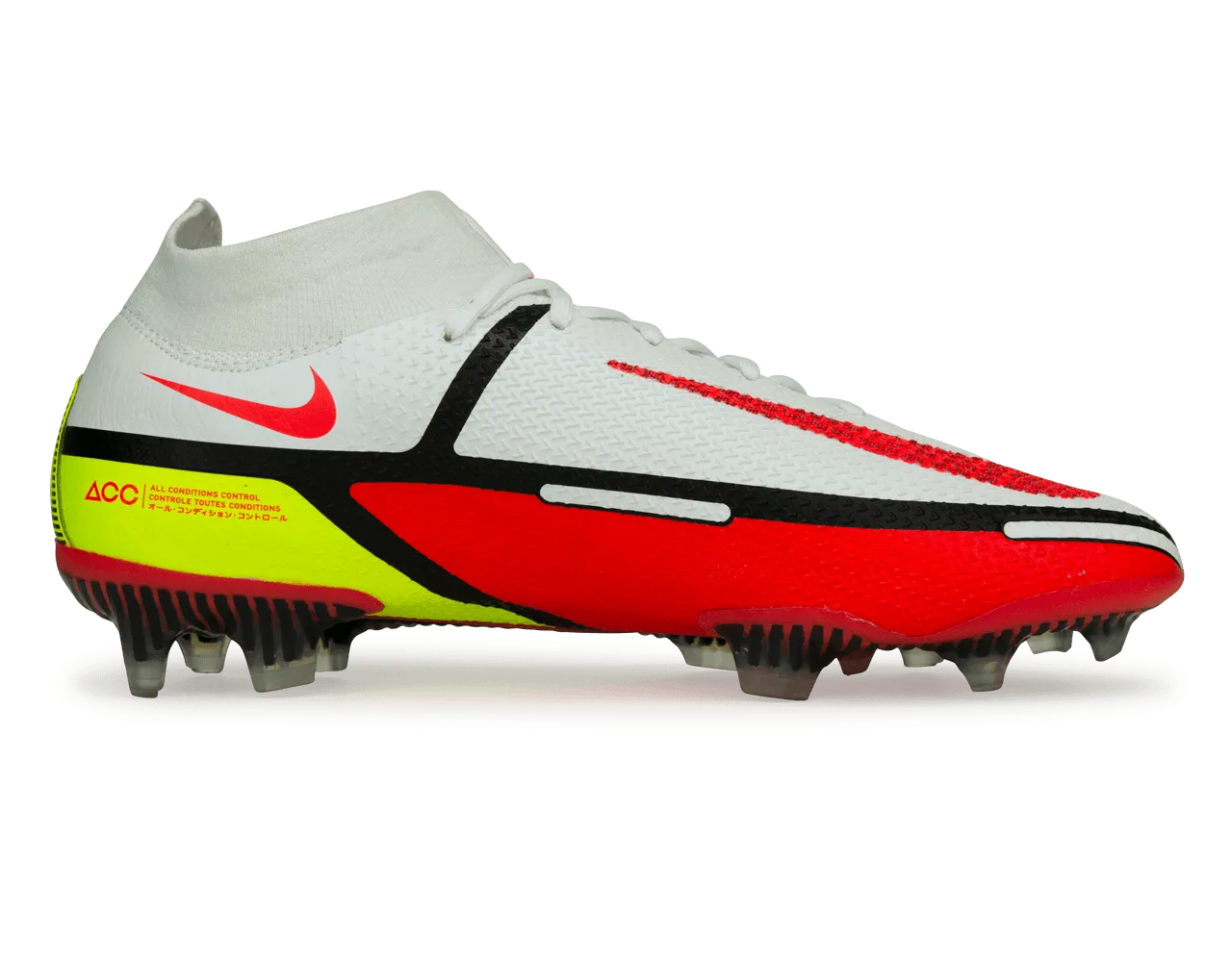 Nike Men's Phantom GT2 DF Elite FG White/Bright Crimson