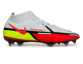 Nike Men's Phantom GT2 DF Elite FG White/Bright Crimson