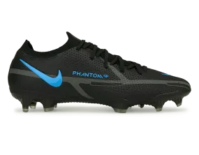 Nike Men's Phantom GT2 Elite FG Black/Blue