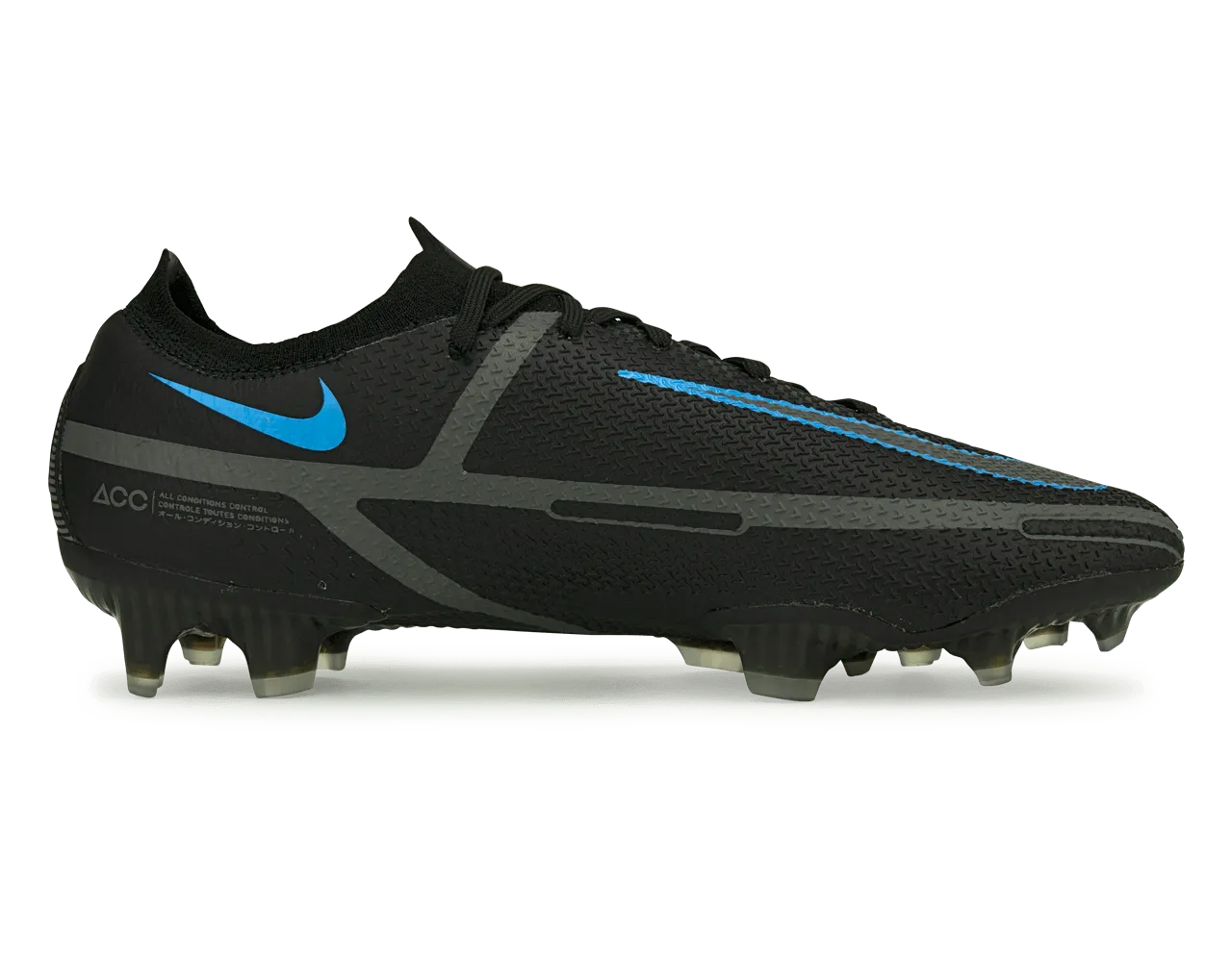 Nike Men's Phantom GT2 Elite FG Black/Blue