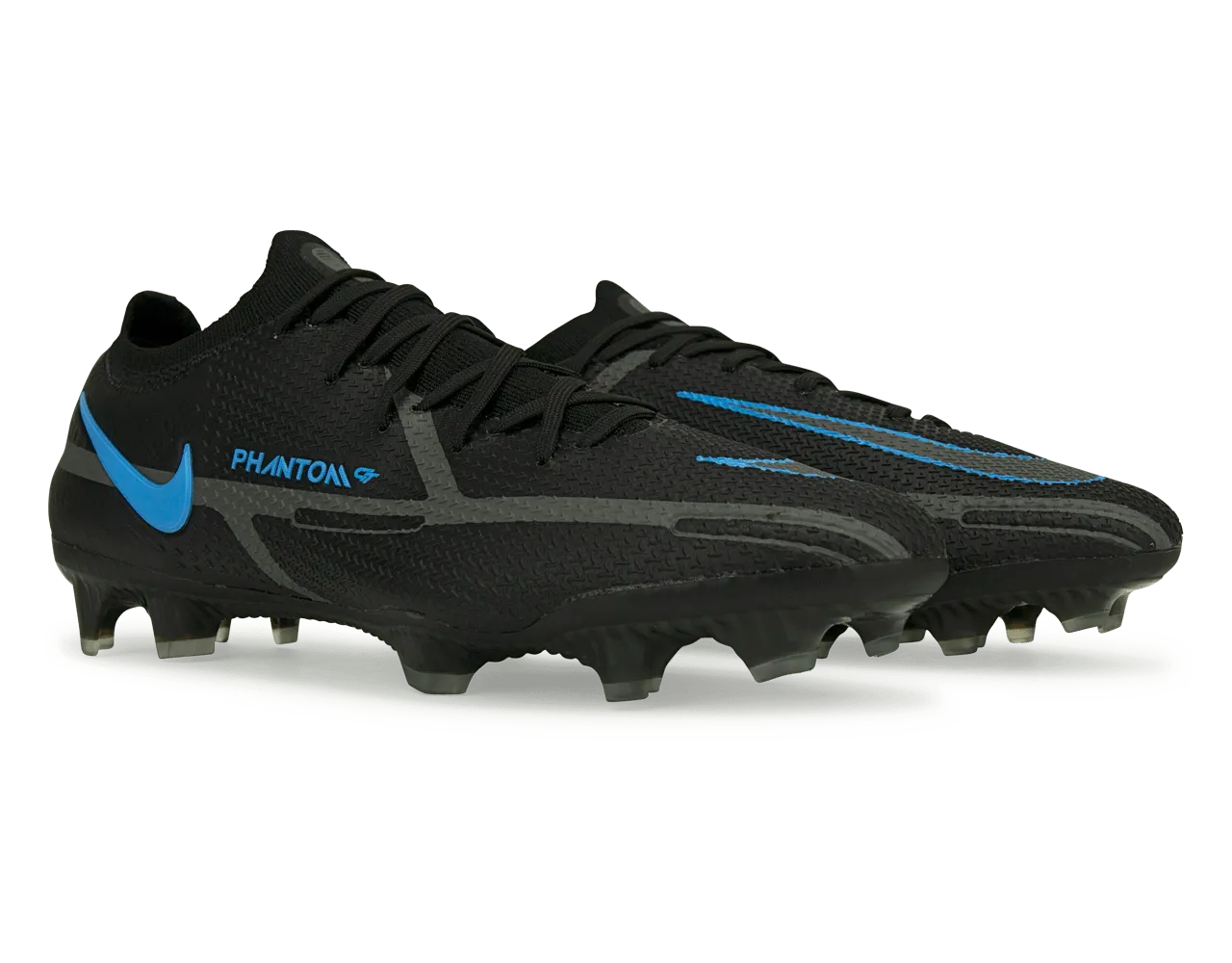 Nike Men's Phantom GT2 Elite FG Black/Blue