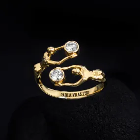 Nós Diamond 18k Gold Ring