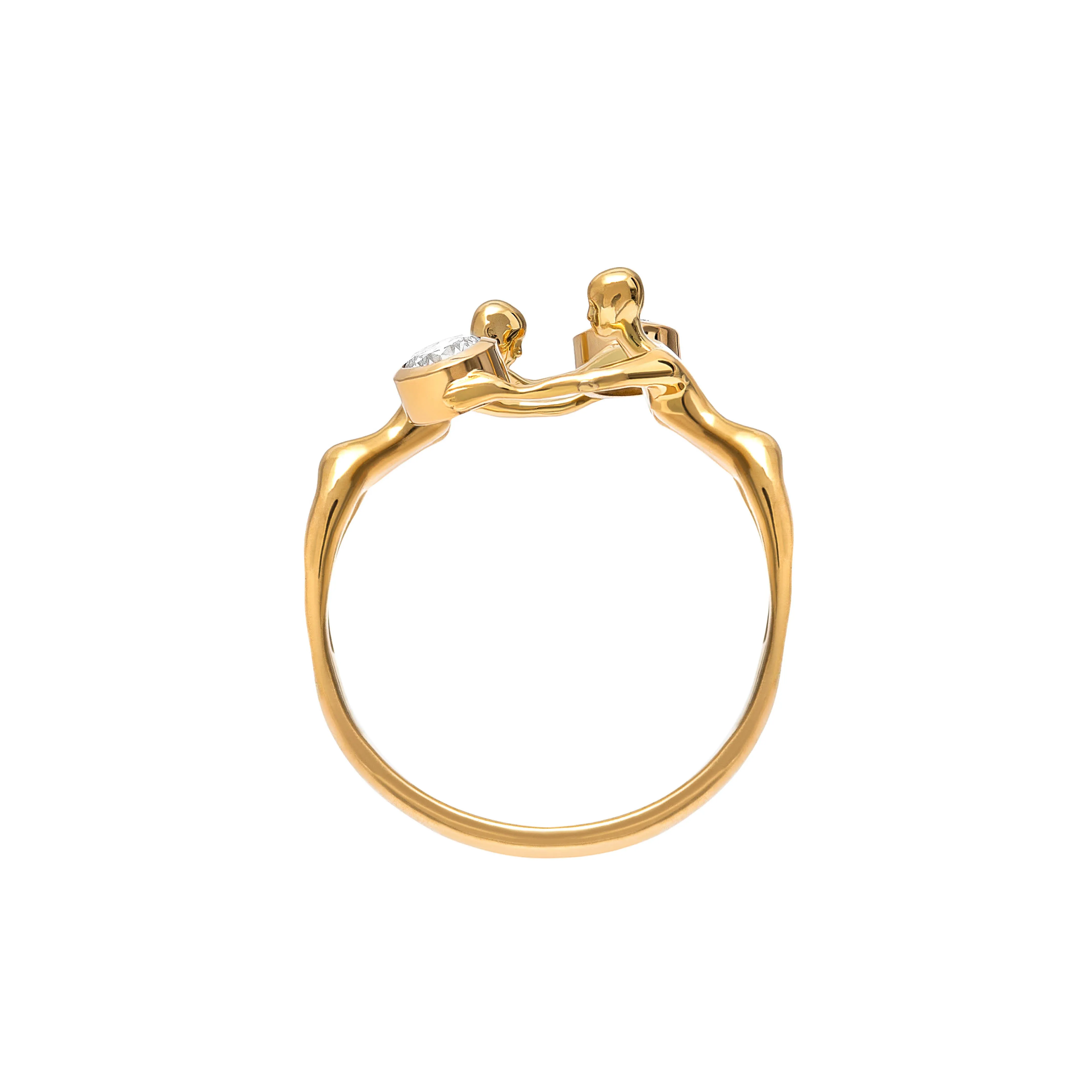 Nós Diamond 18k Gold Ring