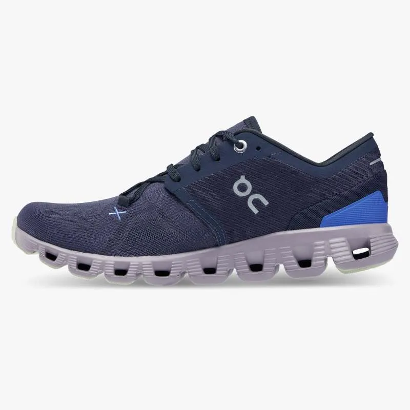 'On Running' Women's Cloud X 3 - Midnight / Heron