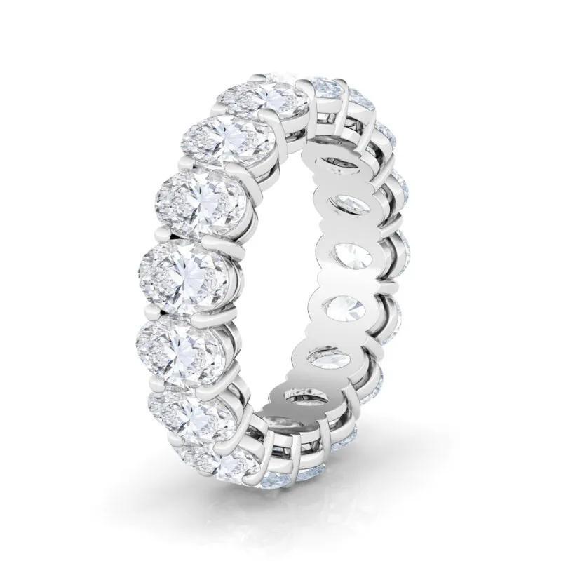 Oval Cut Diamond Eternity Band