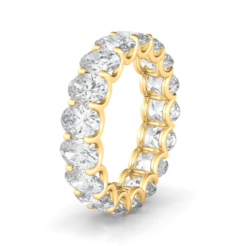 Oval Cut Diamond Eternity Band