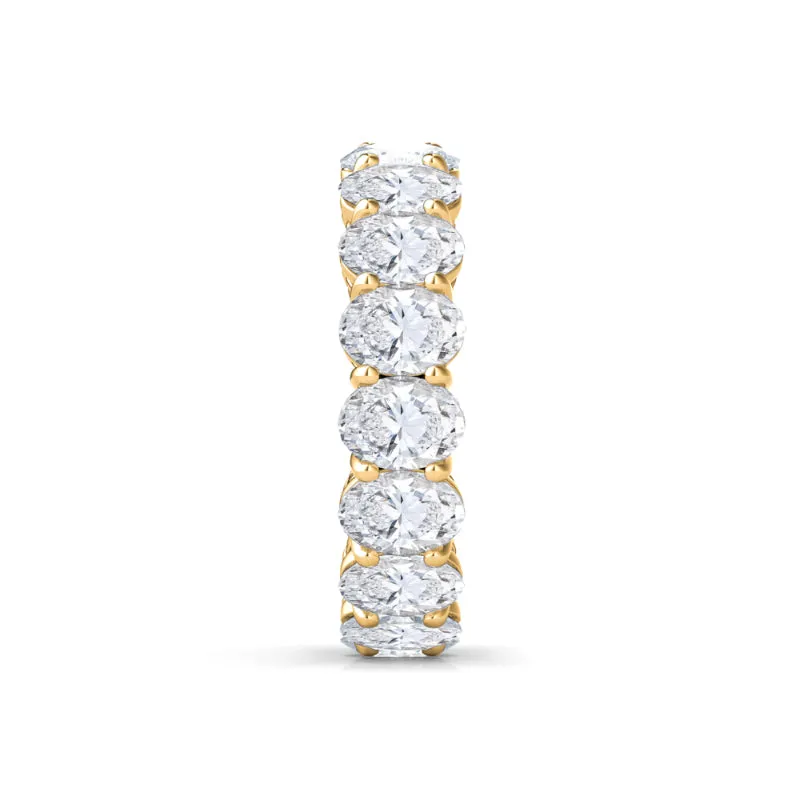 Oval Cut Diamond Eternity Band