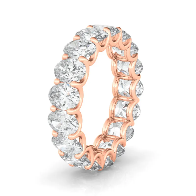 Oval Cut Diamond Eternity Band