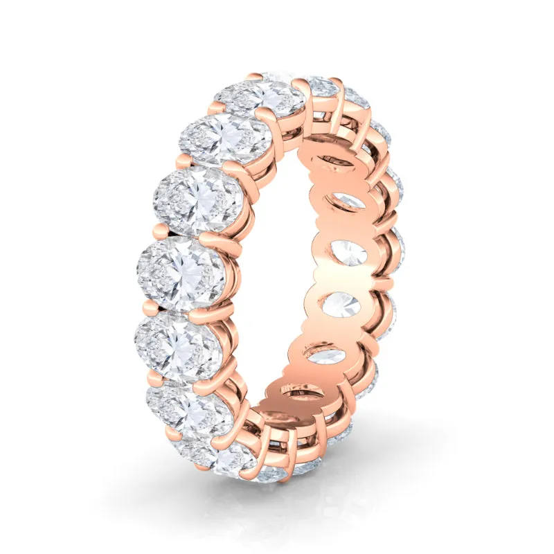 Oval Cut Diamond Eternity Band