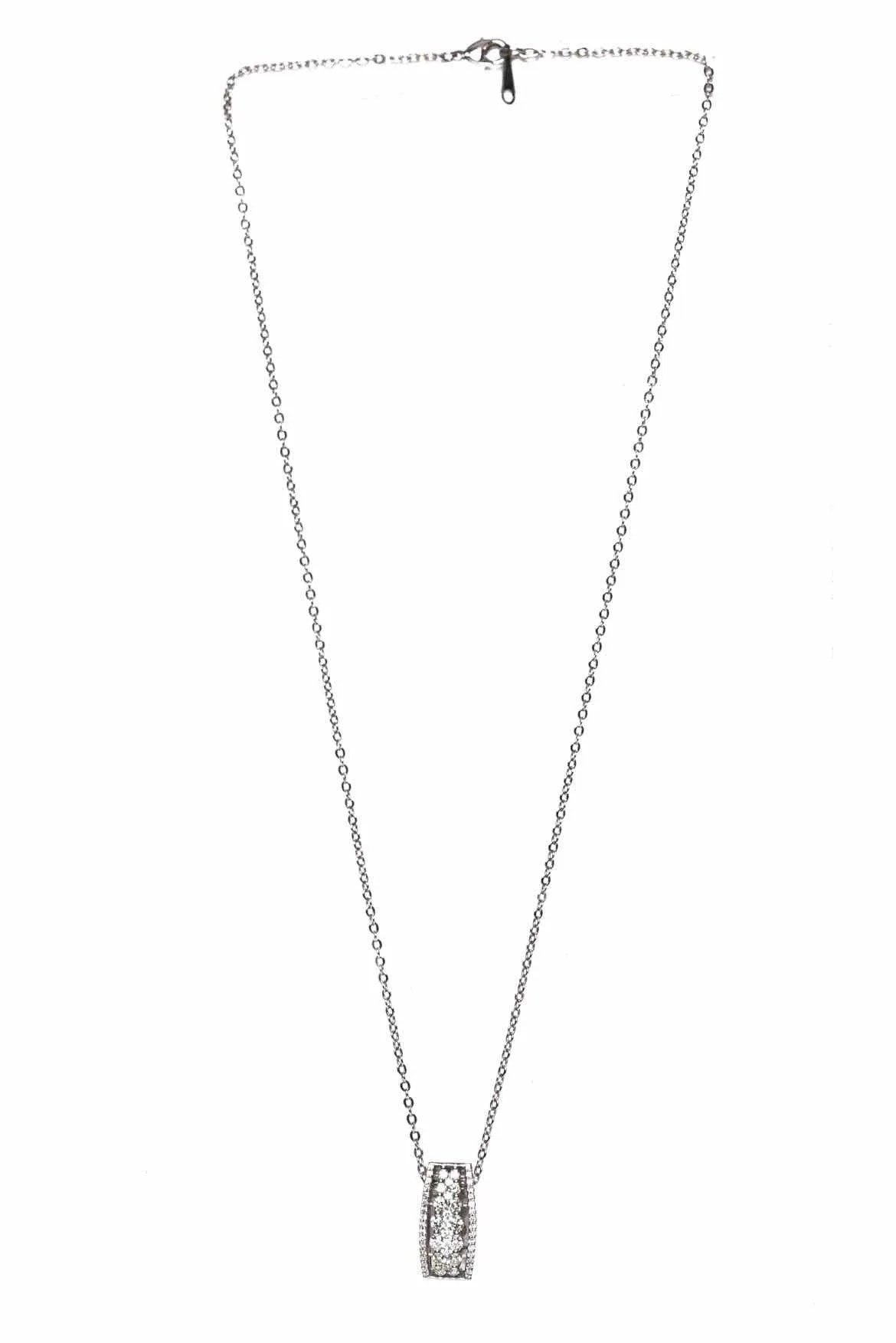 Platinum, 18K White Gold & Diamond Necklace