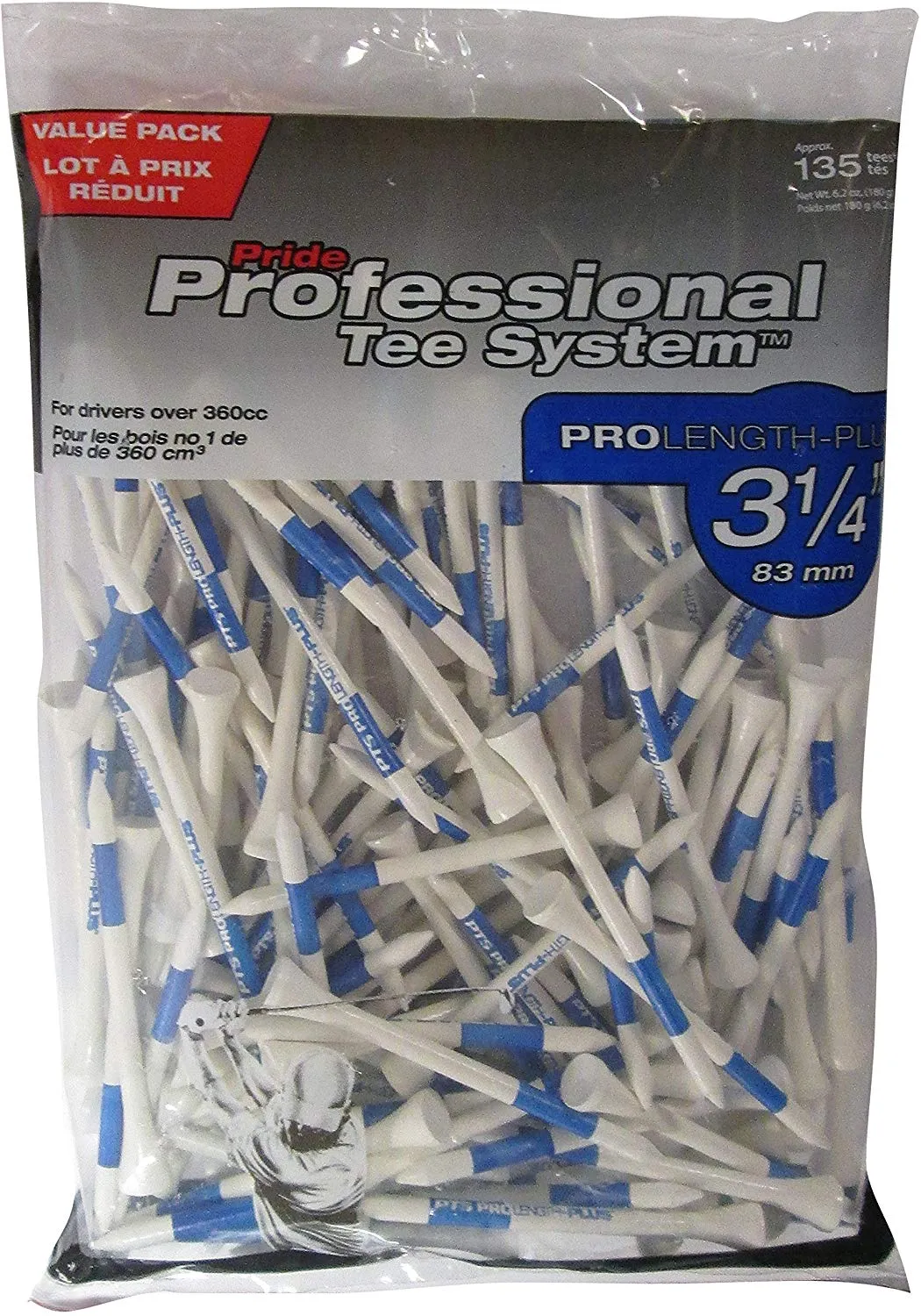 Pride Professional Tee System ProLength Golf Tees