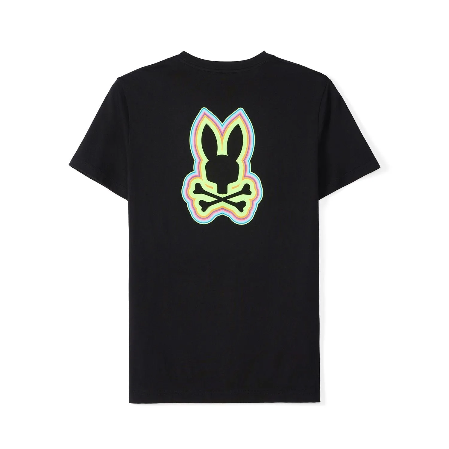 Psycho Bunny Mens Maybrook Back Graphic Tee - Black