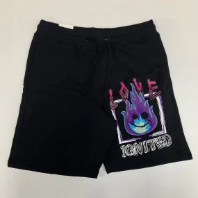 REBEL MINDS Love Ignited Patch Jogger Shorts