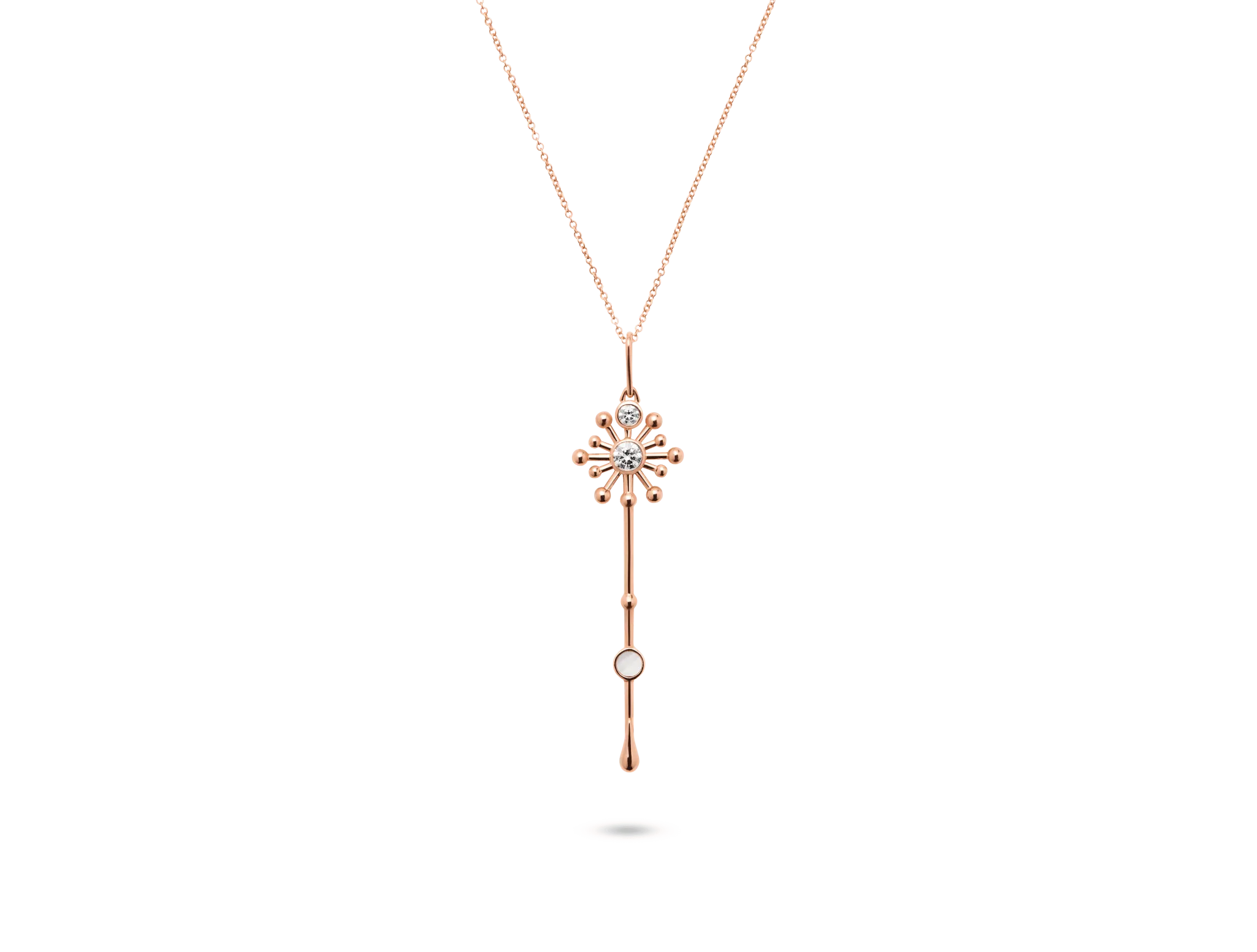 Roseate x Lightbox Lab-Grown Diamond ct. Light Wand Pendant | White