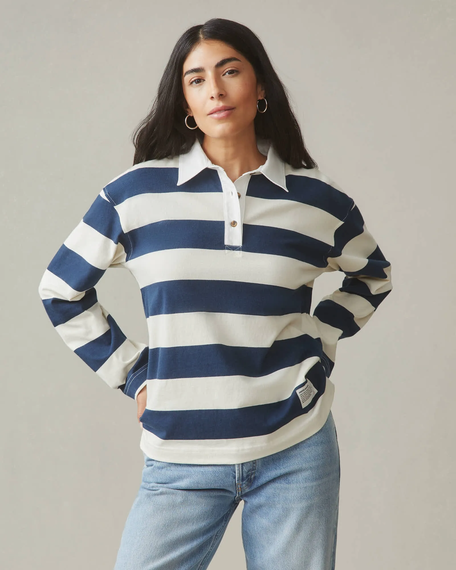 Rugby Shirt - Blue Stripe