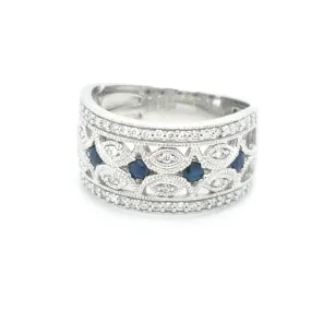 Sapphire and Diamond Ring