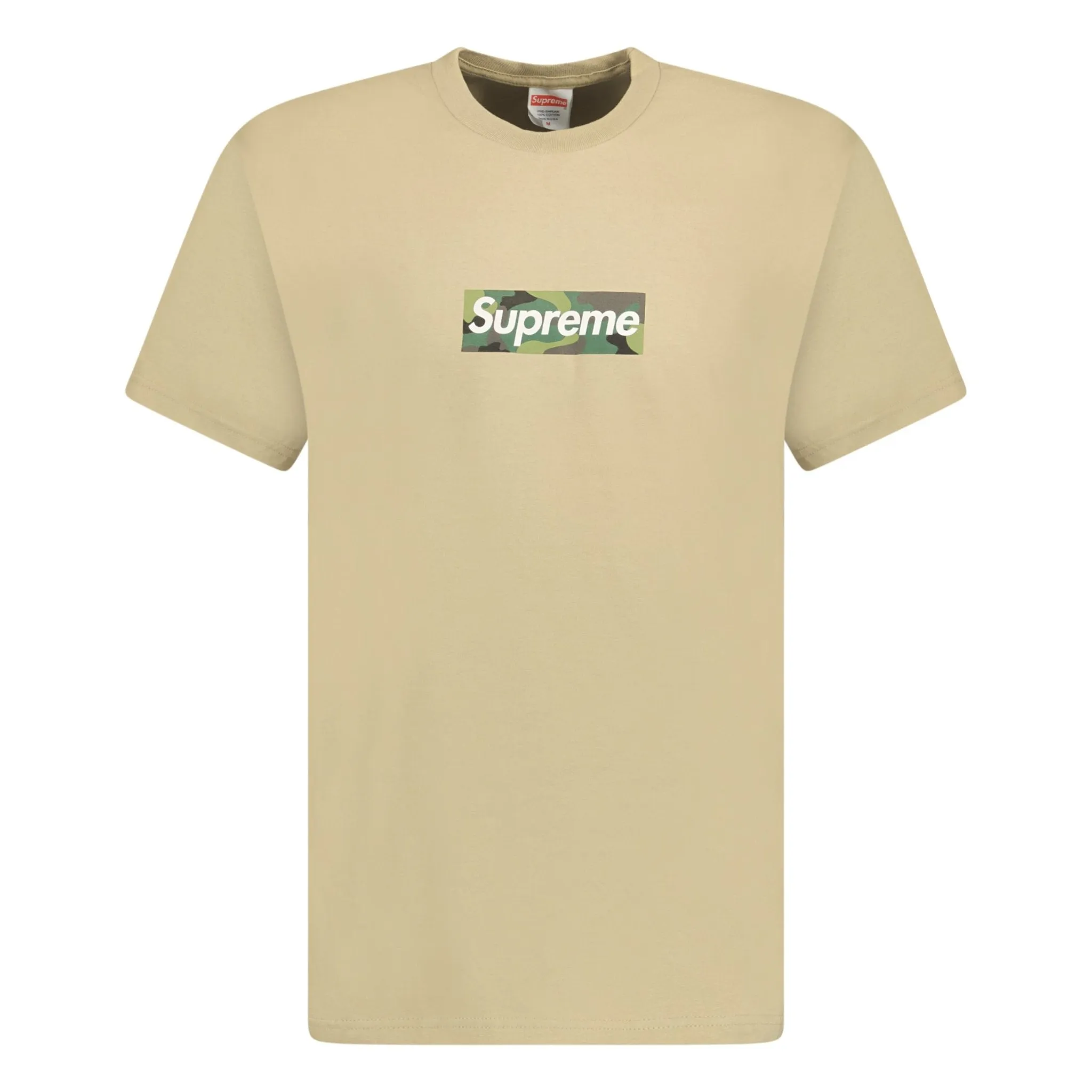 SUPREME CAMO BOX LOGO T-SHIRT BEIGE