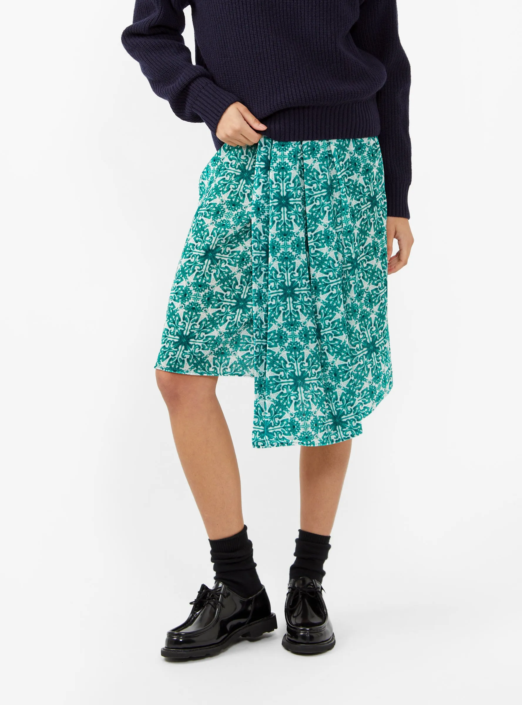 Surati Skirt Sea Green