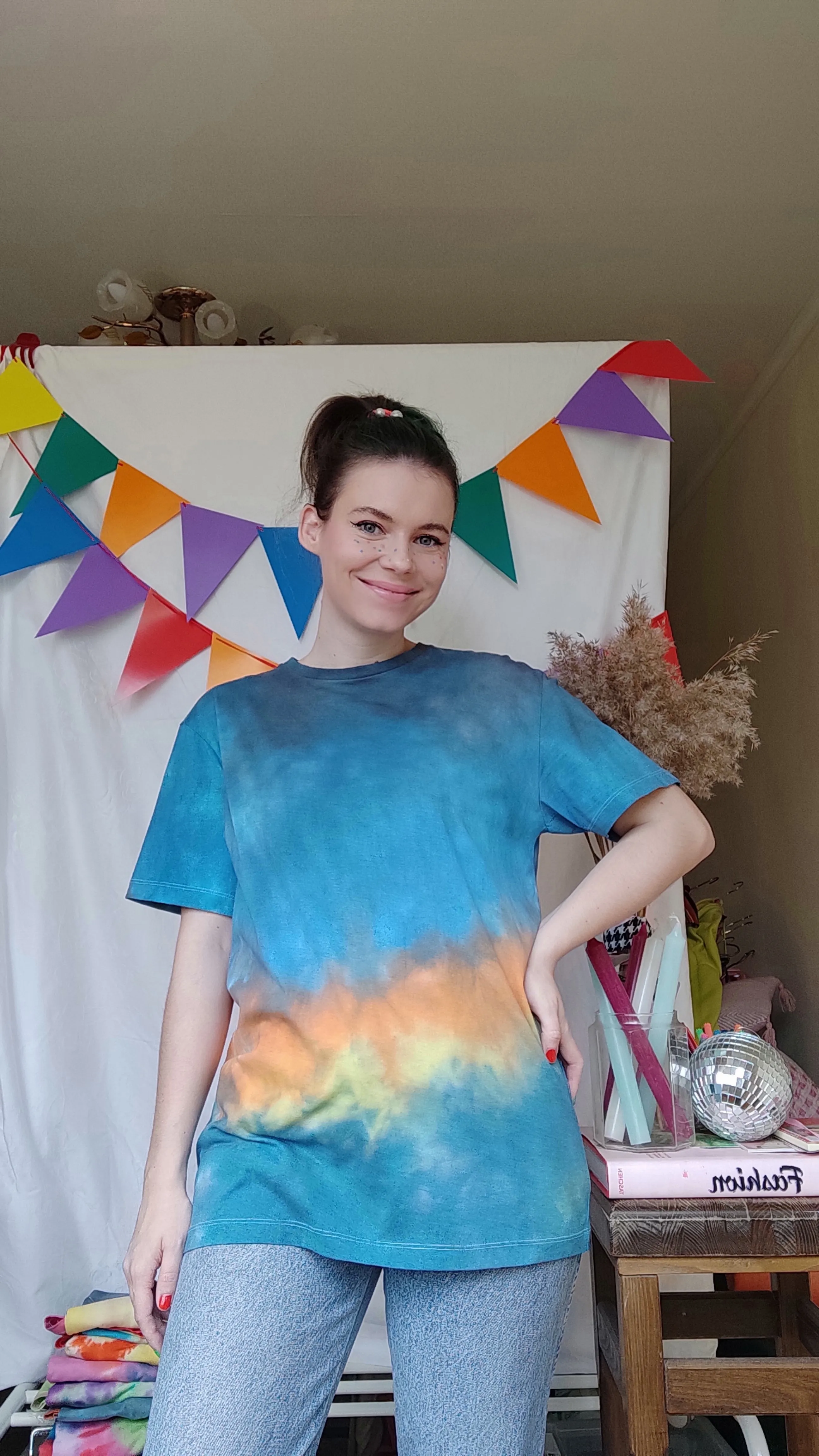 TIE-DYE T-SHIRT AQUARIUS